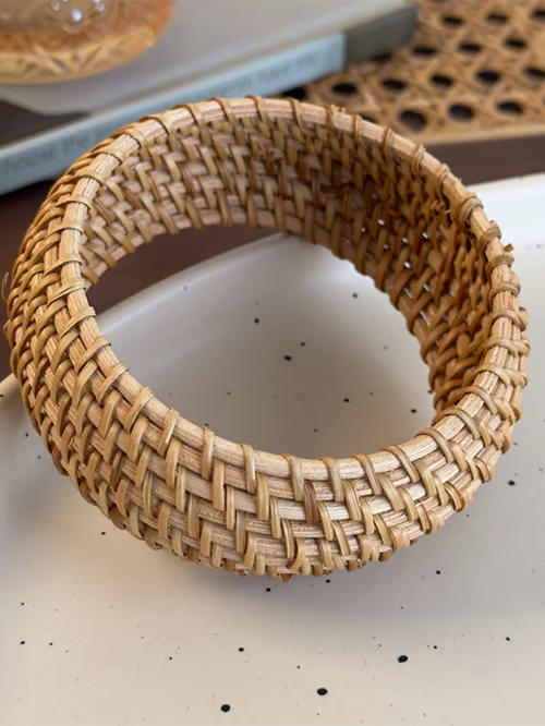Braided Rattan Bracelet