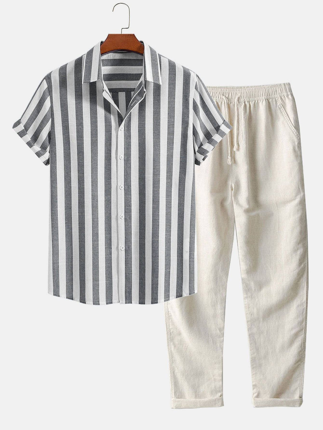 Emma & Rose Manhattan Vincent™ short sleeved set featuring a stylish, comfortable top and matching shorts for kids.