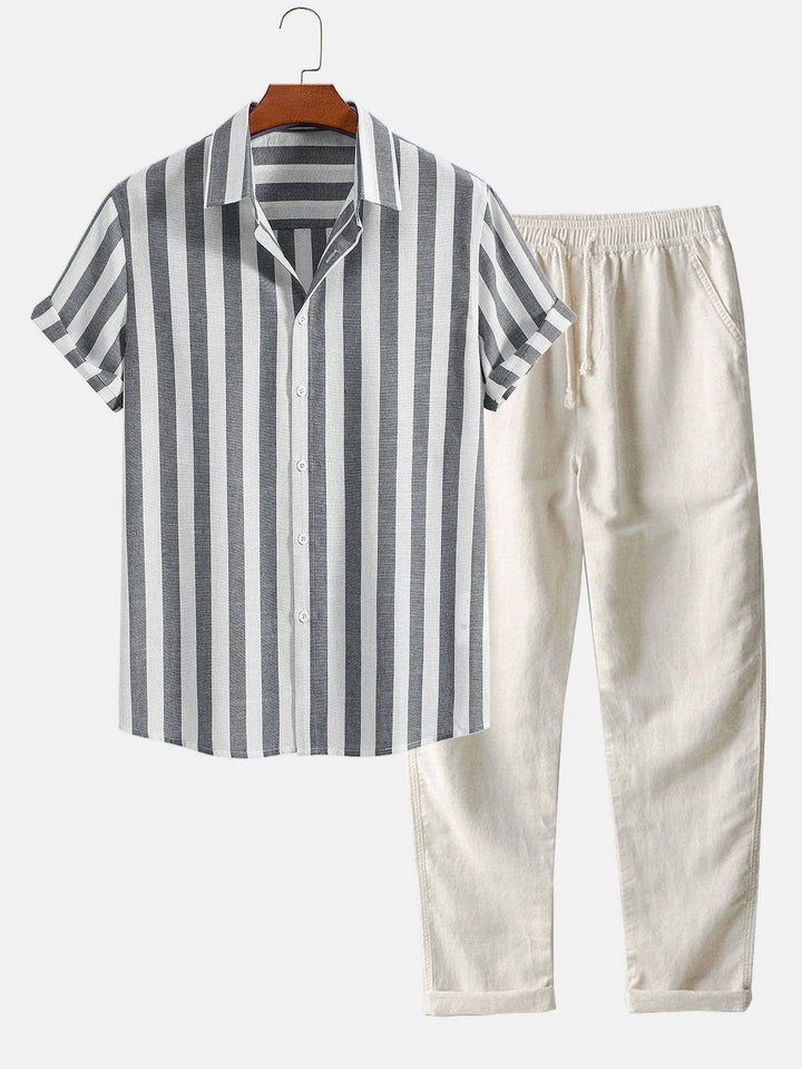Emma & Rose Manhattan Vincent™ short sleeved set featuring a stylish, comfortable top and matching shorts for kids.