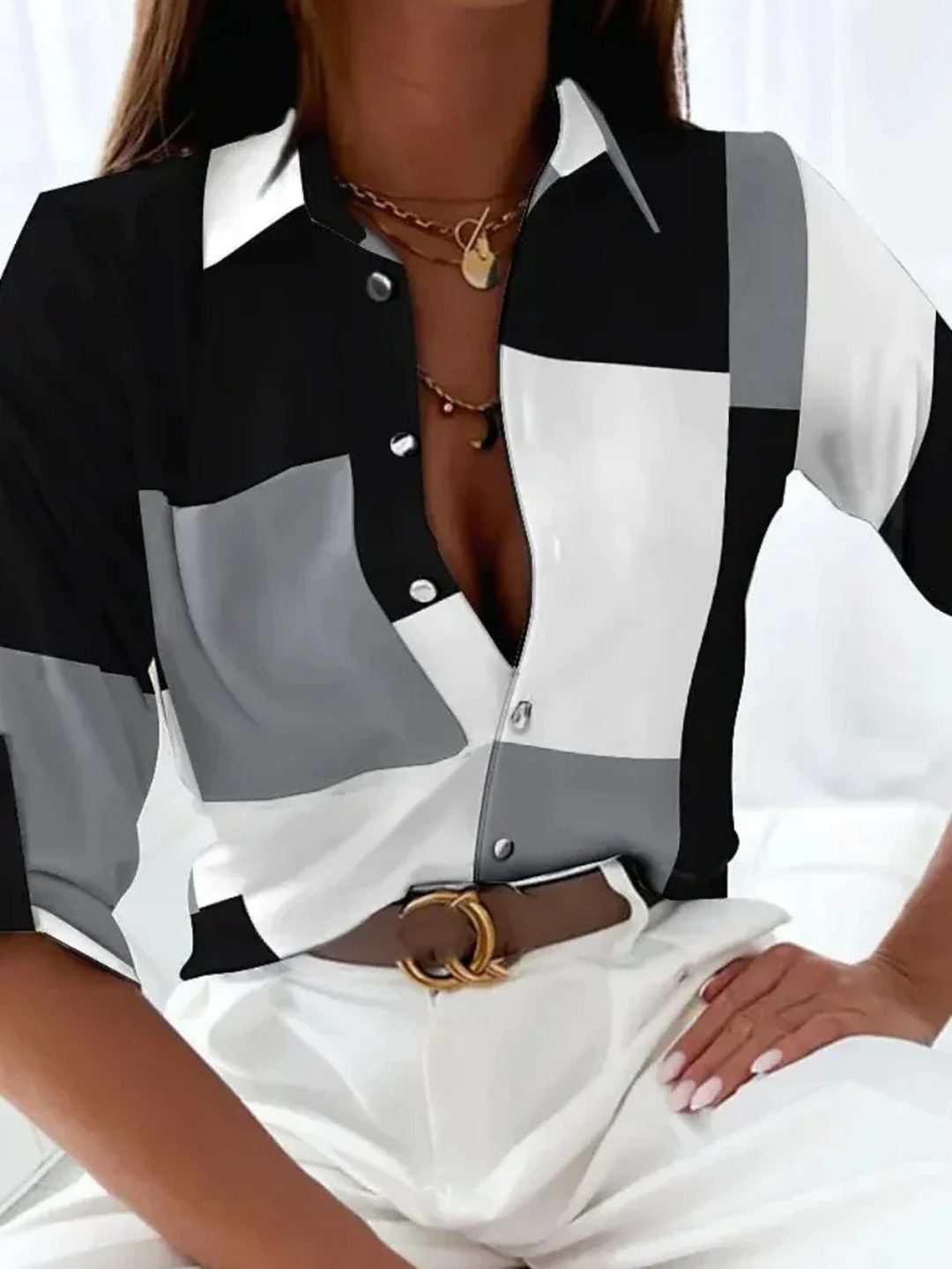 Women’s Blouse | Printed Button Down