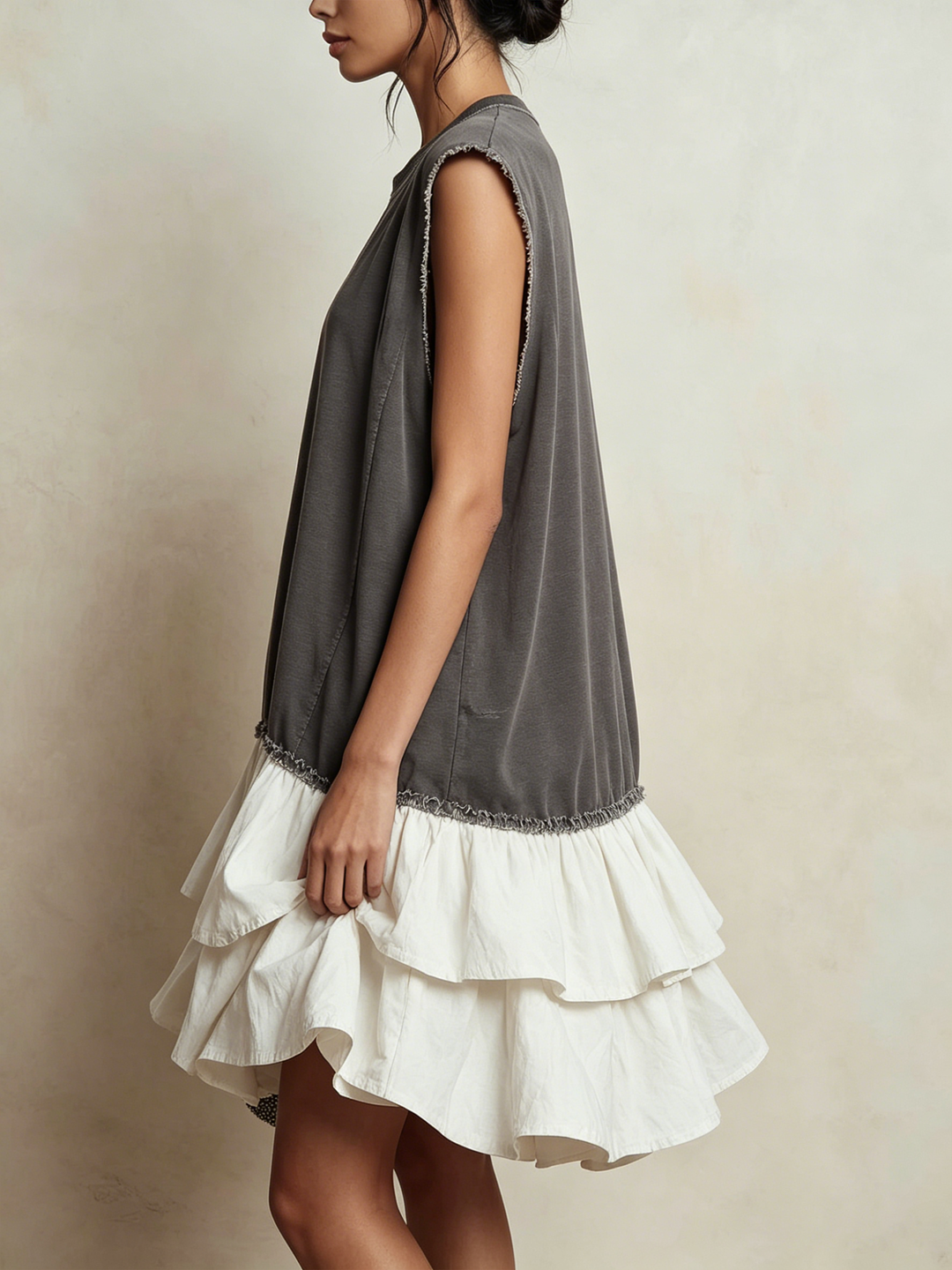 Ilaria | Casual Colour Block Dress, Loose Fit, Holiday