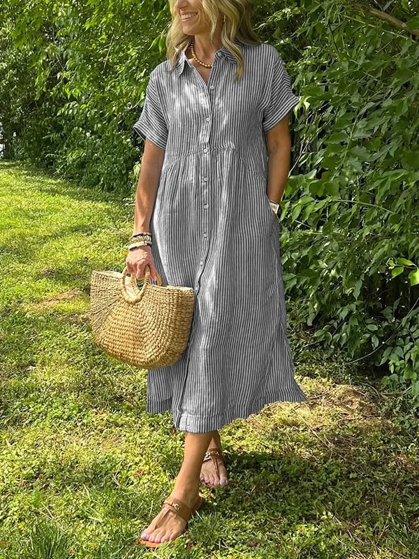 EMERY | ELEGANT STRIPED DRESS