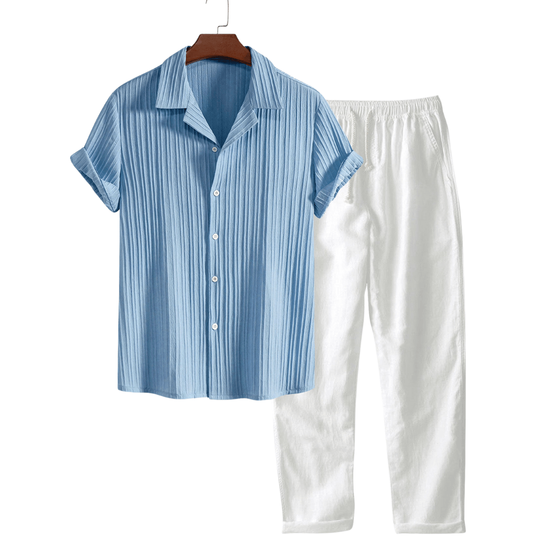 Emma & Rose Manhattan Werner™ short-sleeved set for kids, featuring a colorful two-piece design with playful patterns.