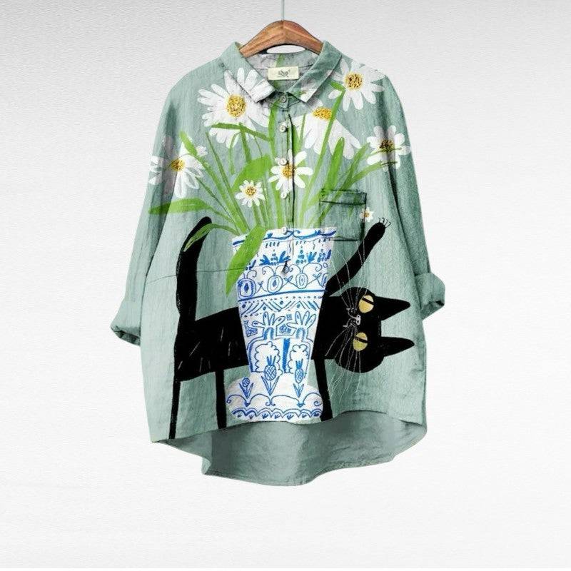 Elegant summer blouse by Emma & Rose Manhattan featuring a lightweight fabric and stylish design.
