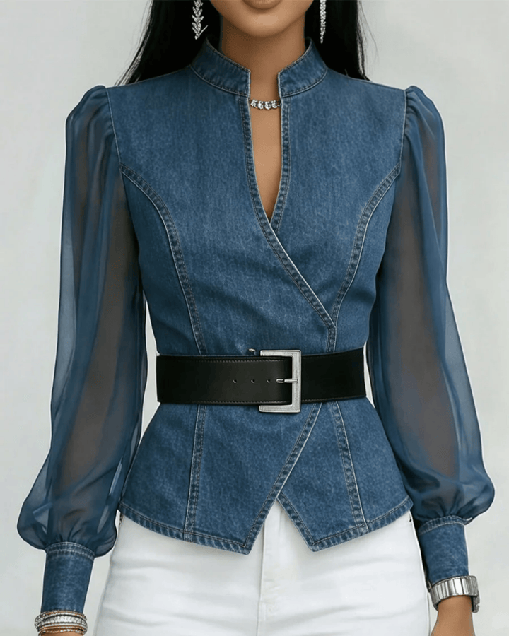 Alessia™ Emma & Rose Cape Town soft luxurious fabric top, lightweight and stylish with a relaxed fit, in a neutral color.