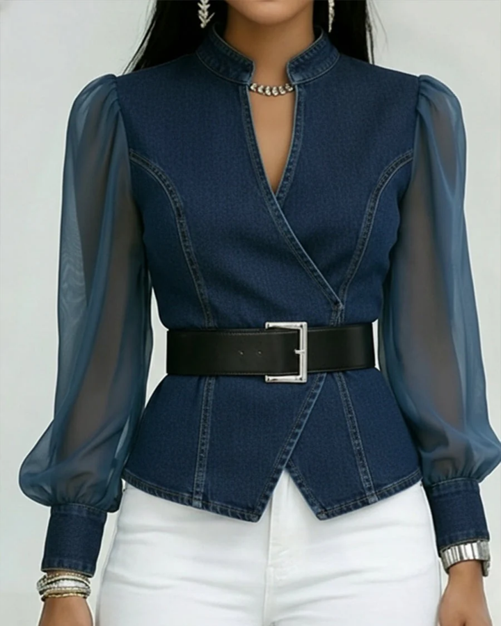 Alessia™ Emma & Rose Cape Town soft luxurious fabric top in a relaxed fit, shown in a neutral color with smooth, flowing fabric.