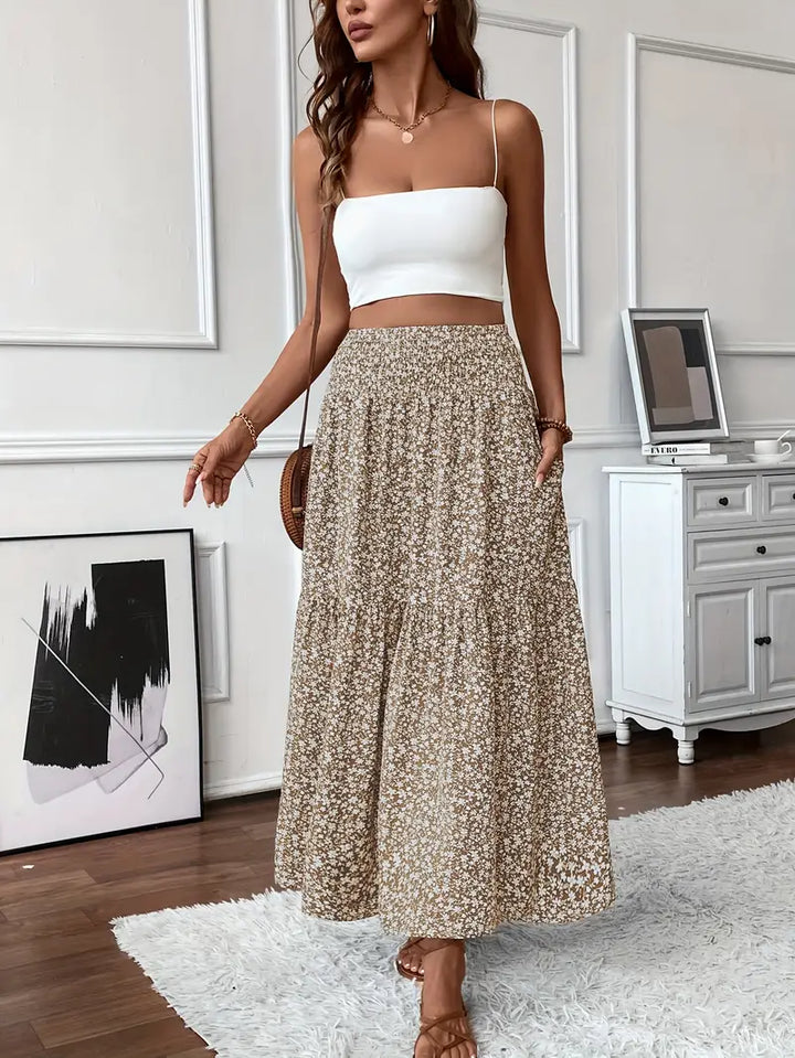 Elena Ditsy Floral Skirt