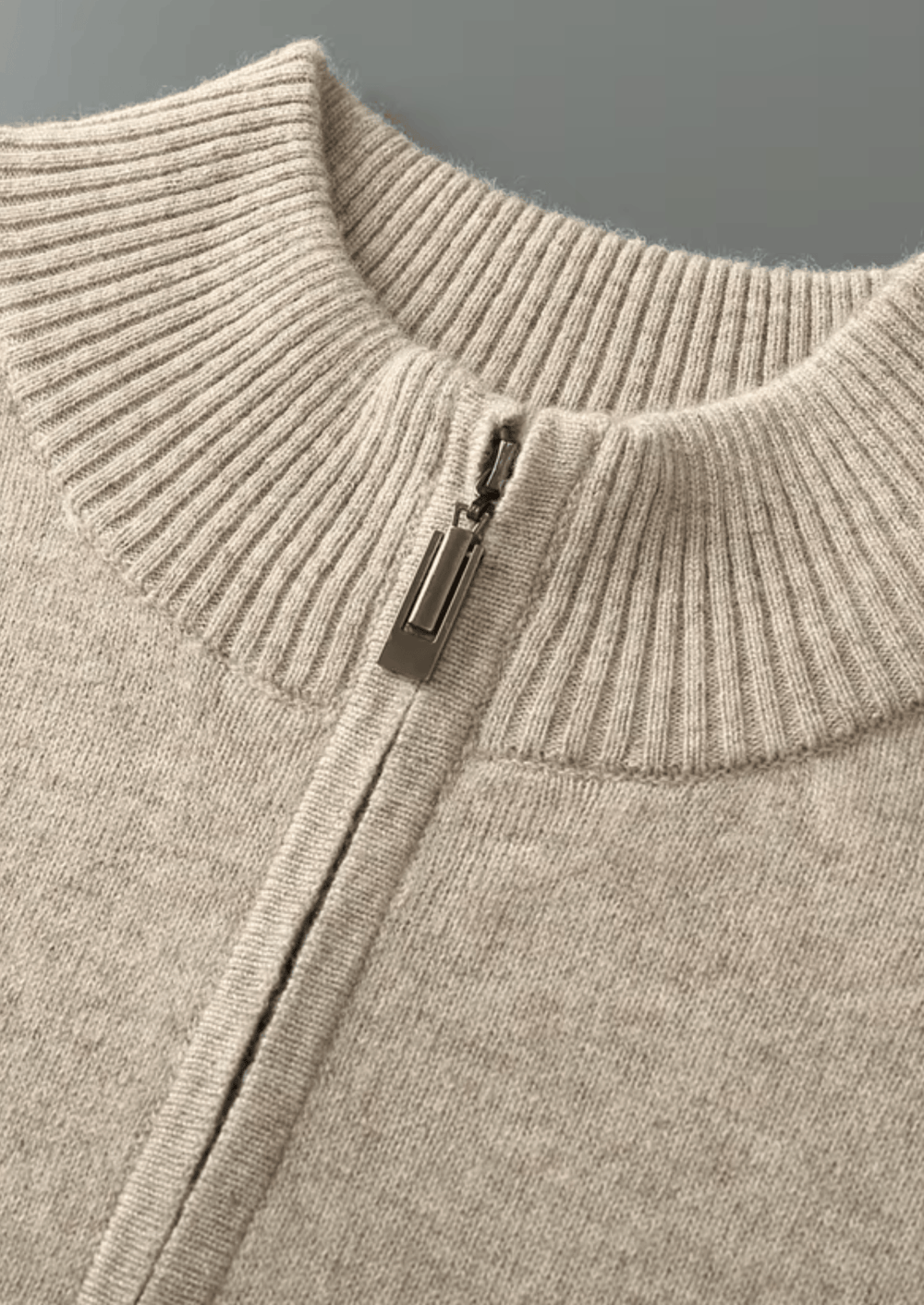 Emma & Rose wool half-zip sweater — premium knitwear
