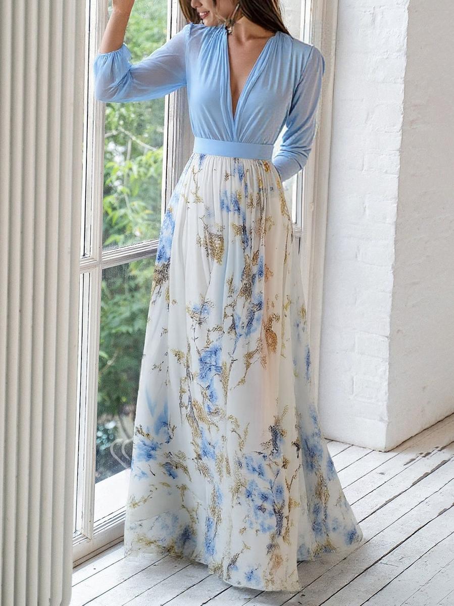 Abigail™ - Maxi Dress with Dazzling Floral Print