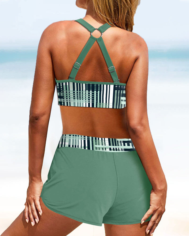 Janette - High-Waisted Ribbed Bikini