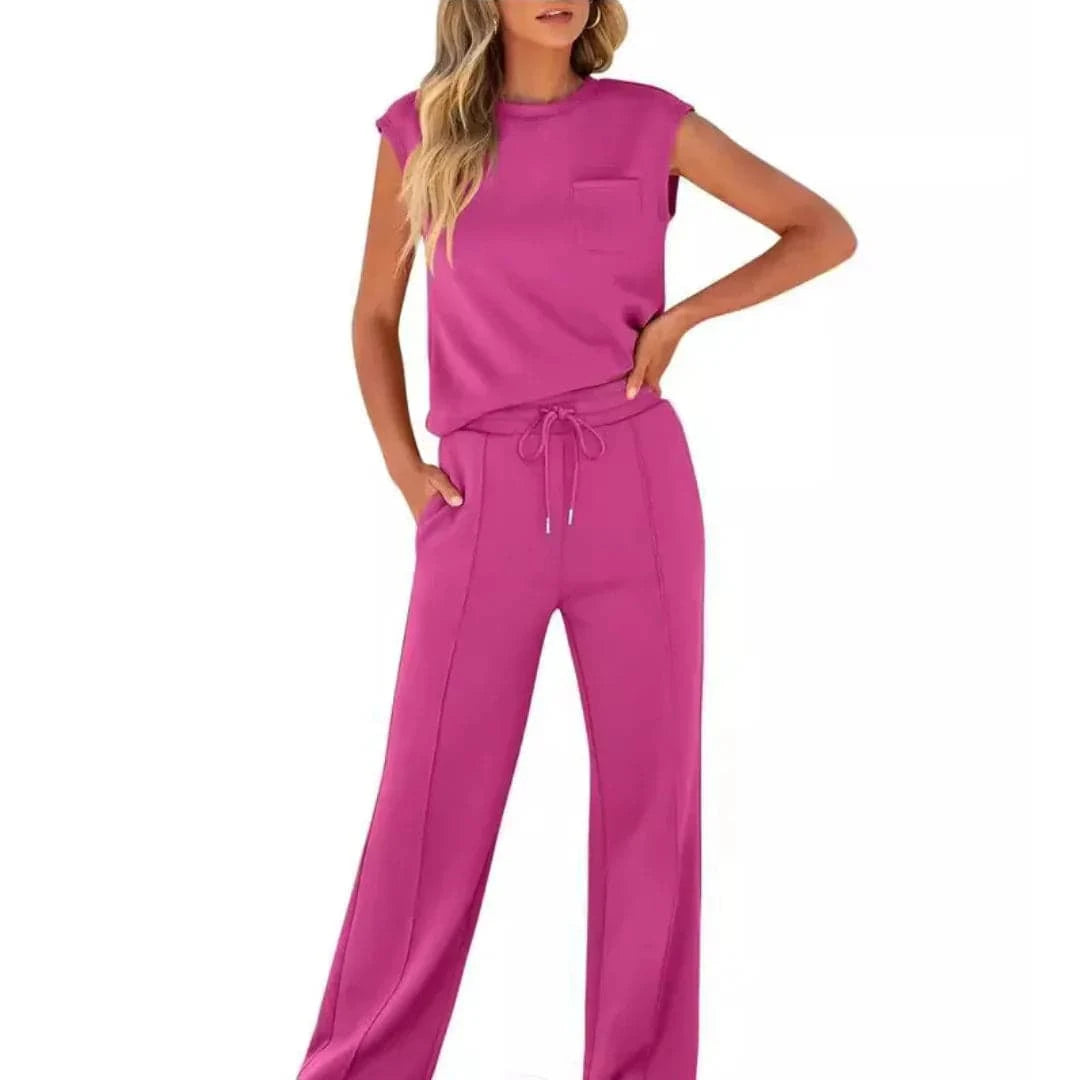 Emma & Rose Manhattan Kaiya™ casual summer soft lounge outfit, featuring comfortable fabric and relaxed fit for warm weather.