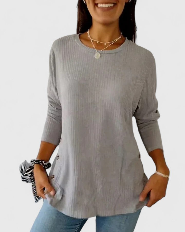 Megan™ | Elegant Crew Top