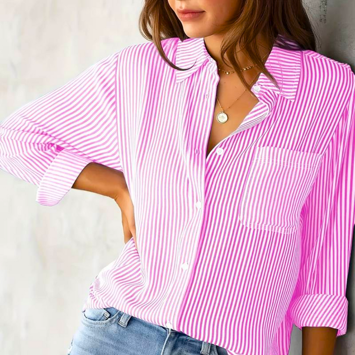 Casual Striped Blouse for Women