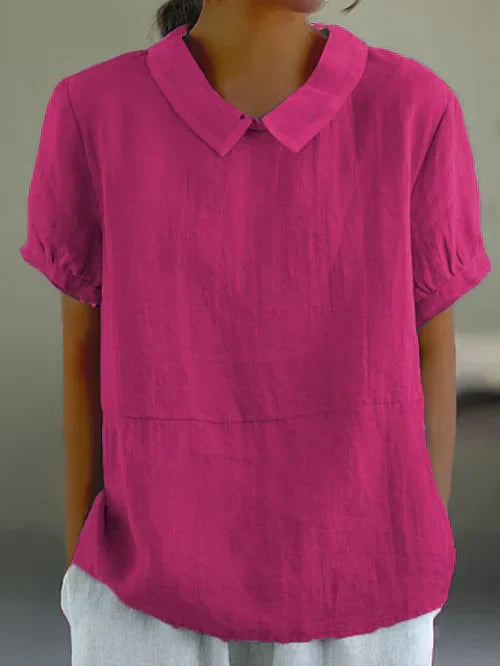 Amalie ™ - Relaxed Fit Blouse with Collar