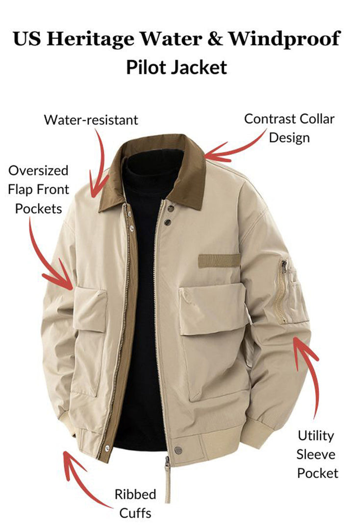 JAKE – MODERN UTILITY BOMBER JACKET