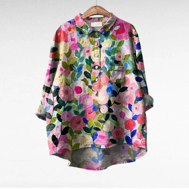 Claire | Elegant Summer Linen Blouse