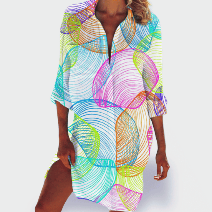 BRIGITTE | COLOURFUL AND LIGHTWEIGHT SUMMER DRESS
