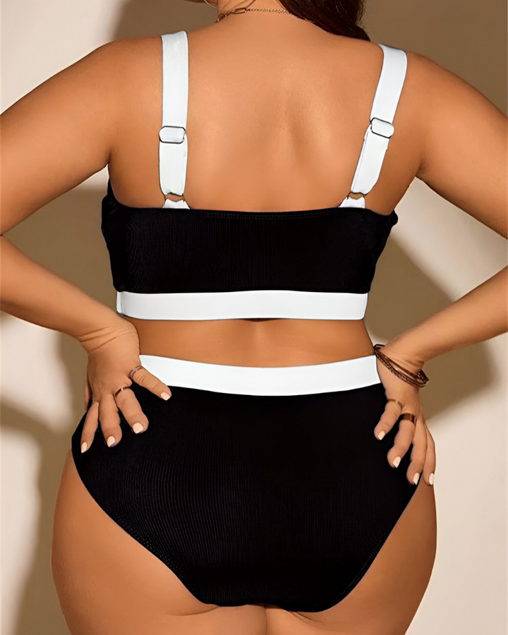 Lely™ | Plus Size Stretchy Tummy Control Bikini