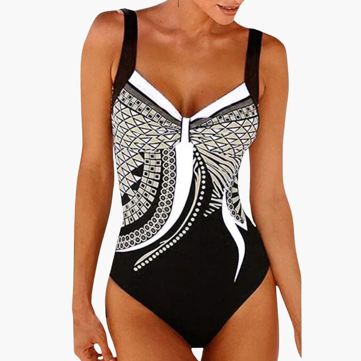 Women’s One - Piece Swimsuit with Fitted Silhouette and Classic Design