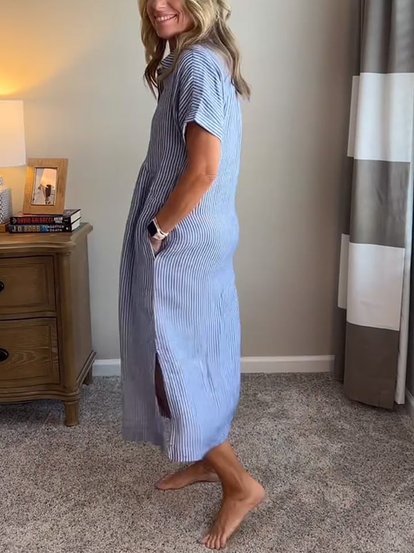 EMERY | ELEGANT STRIPED DRESS