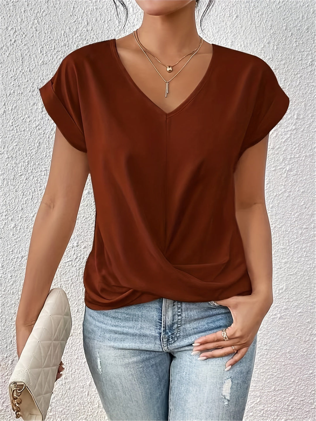 Sanne Casual V-Neck T-Shirt