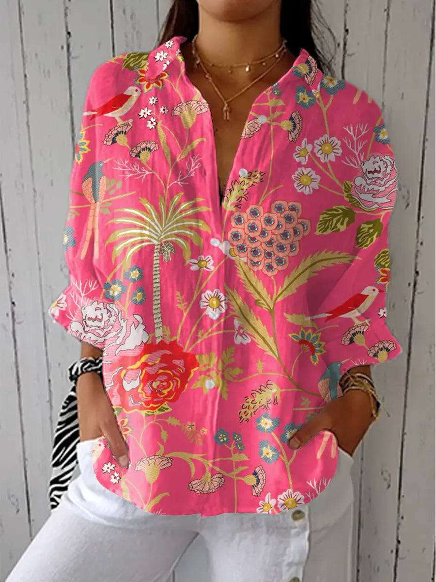 Alondra | Tropical Blossom Blouse