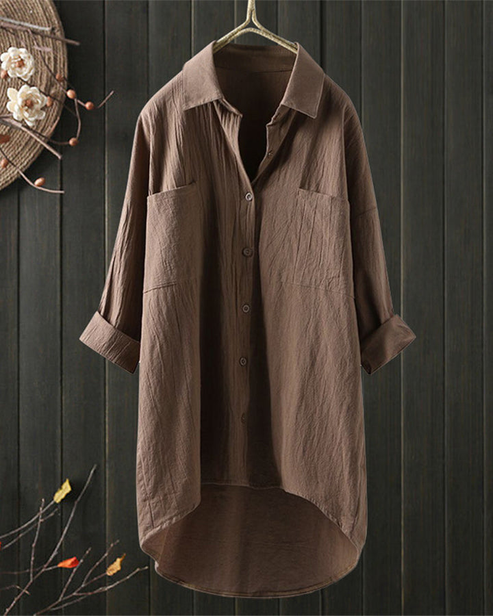 Olivia™ | Loose Comfy Solid Colour Blouse