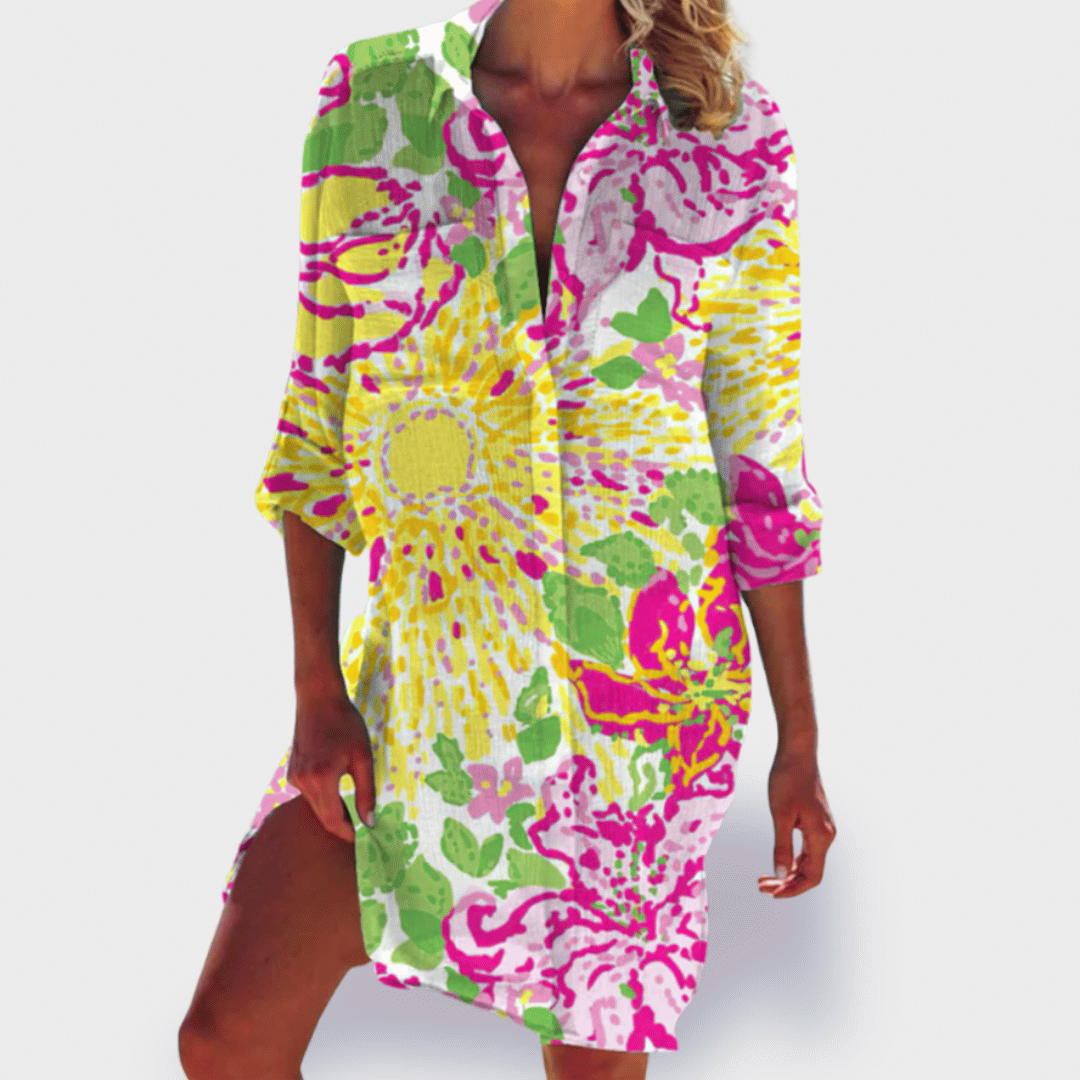 BRIGITTE | COLOURFUL AND LIGHTWEIGHT SUMMER DRESS