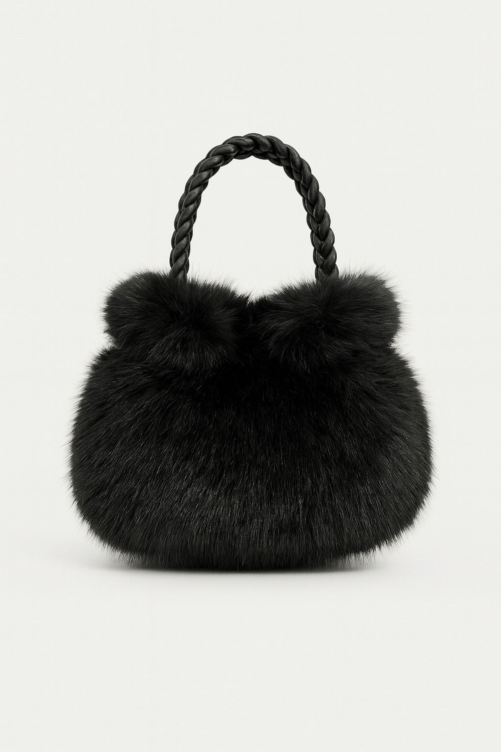 Emma & Rose Cape Town Willemien™ soft faux fur handle bag with plush fur accents and stylish design.