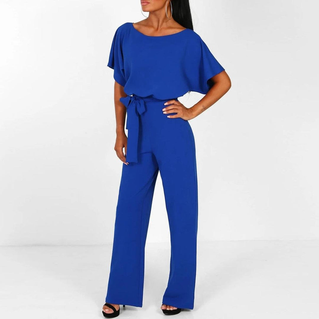 Carla | Elegant Summer Jumpsuit with Belt and Wide Leg