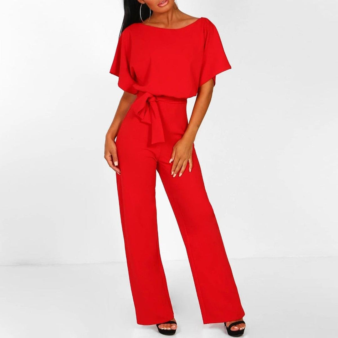 Carla | Elegant Summer Jumpsuit with Belt and Wide Leg