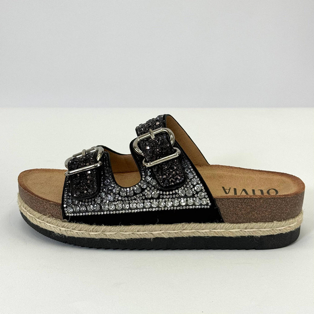 Heleen™ Jewelled slippers by Emma & Rose Cape Town featuring elegant design with sparkling embellishments and comfortable slip-on style.