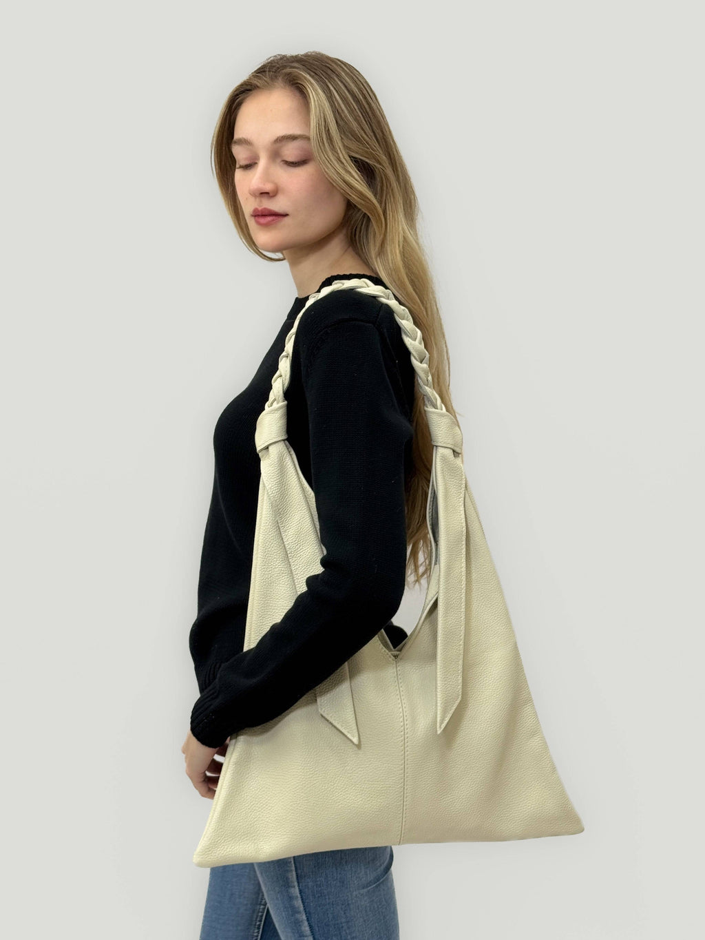 Johanna™ Emma & Rose Cape Town soft fabric shopper bag with luxurious fabrics, stylish design, and spacious interior.