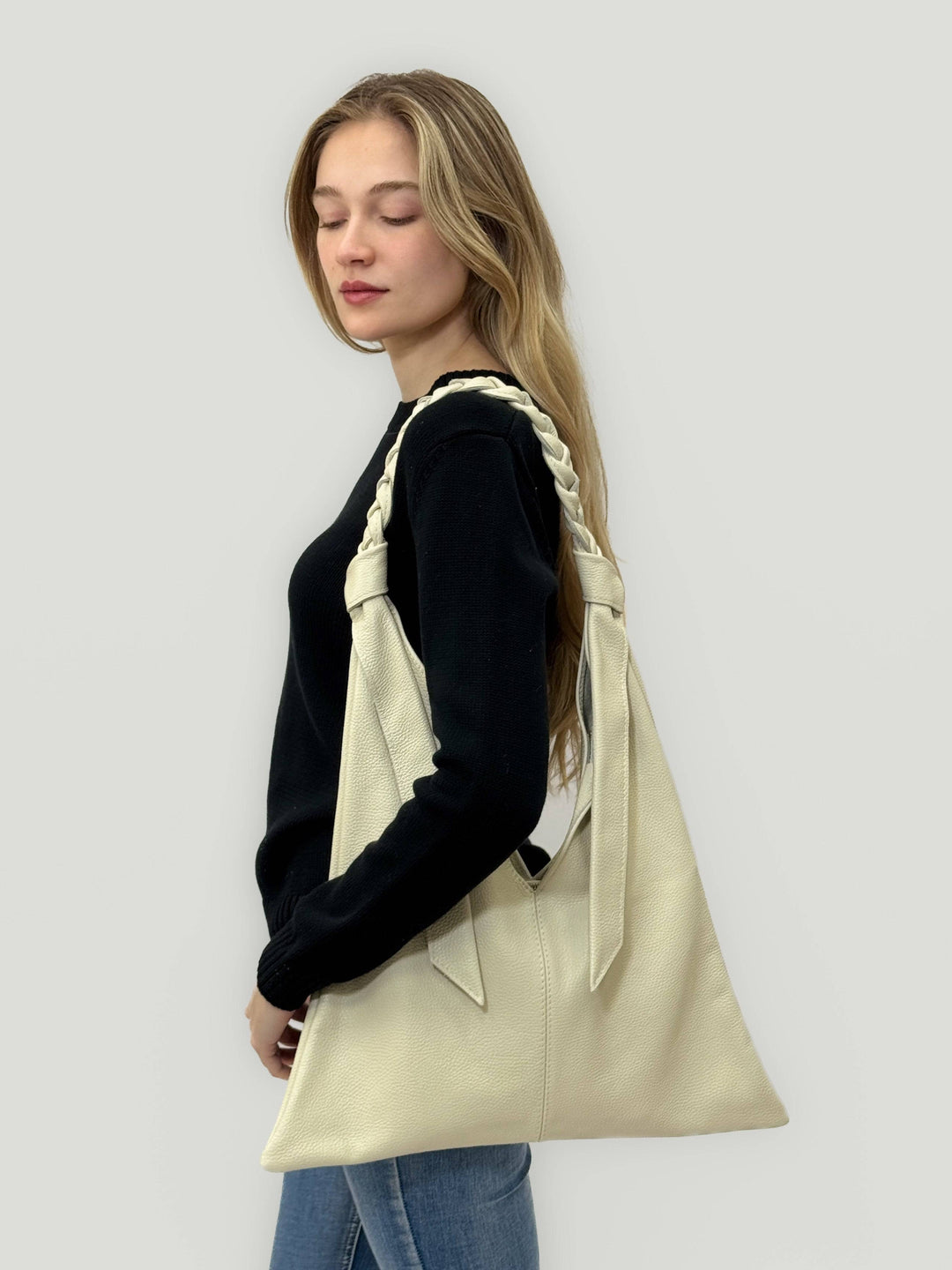 Johanna™ Emma & Rose Cape Town soft fabric shopper bag with luxurious fabrics, stylish design, and spacious interior.