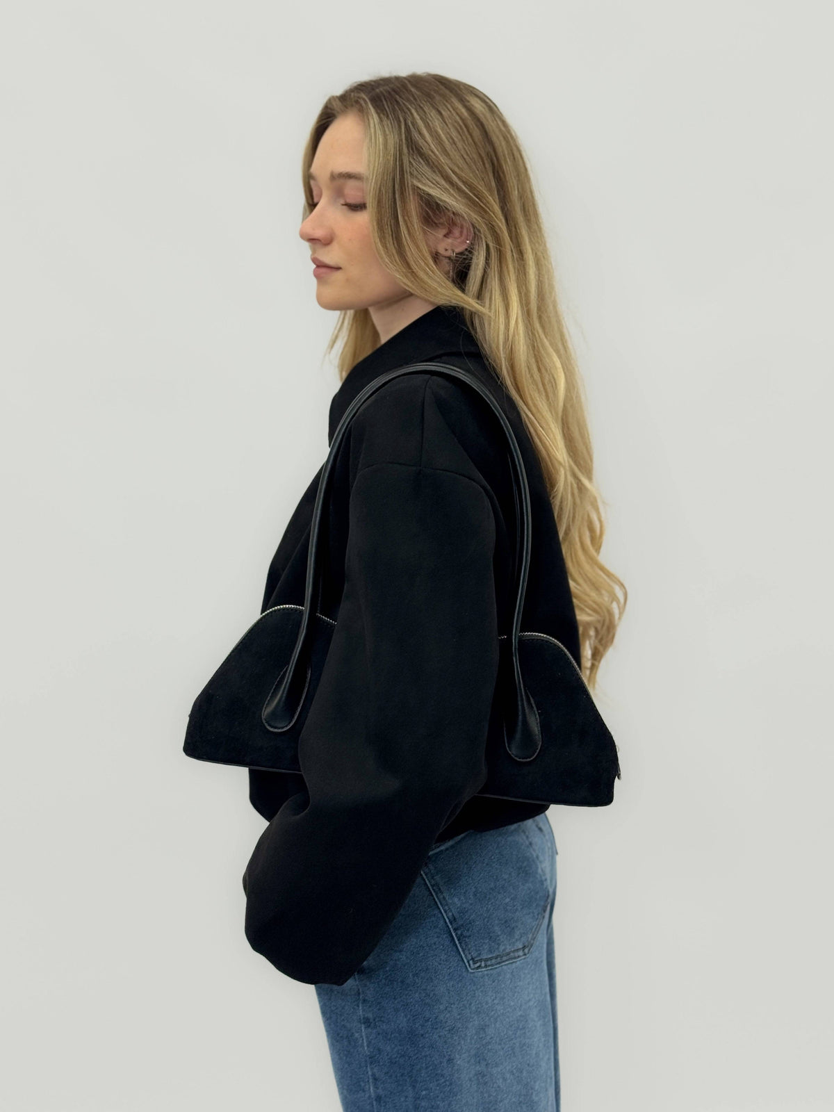 Imke™ women's soft luxurious fabric borse by Emma & Rose Cape Town, stylish handbag with elegant design and premium material.