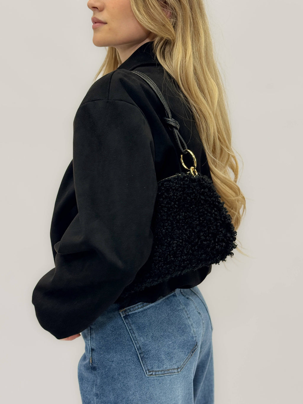 Imke™ women's soft luxurious fabric handbag by Emma & Rose Cape Town, stylish borse with elegant design and quality materials.