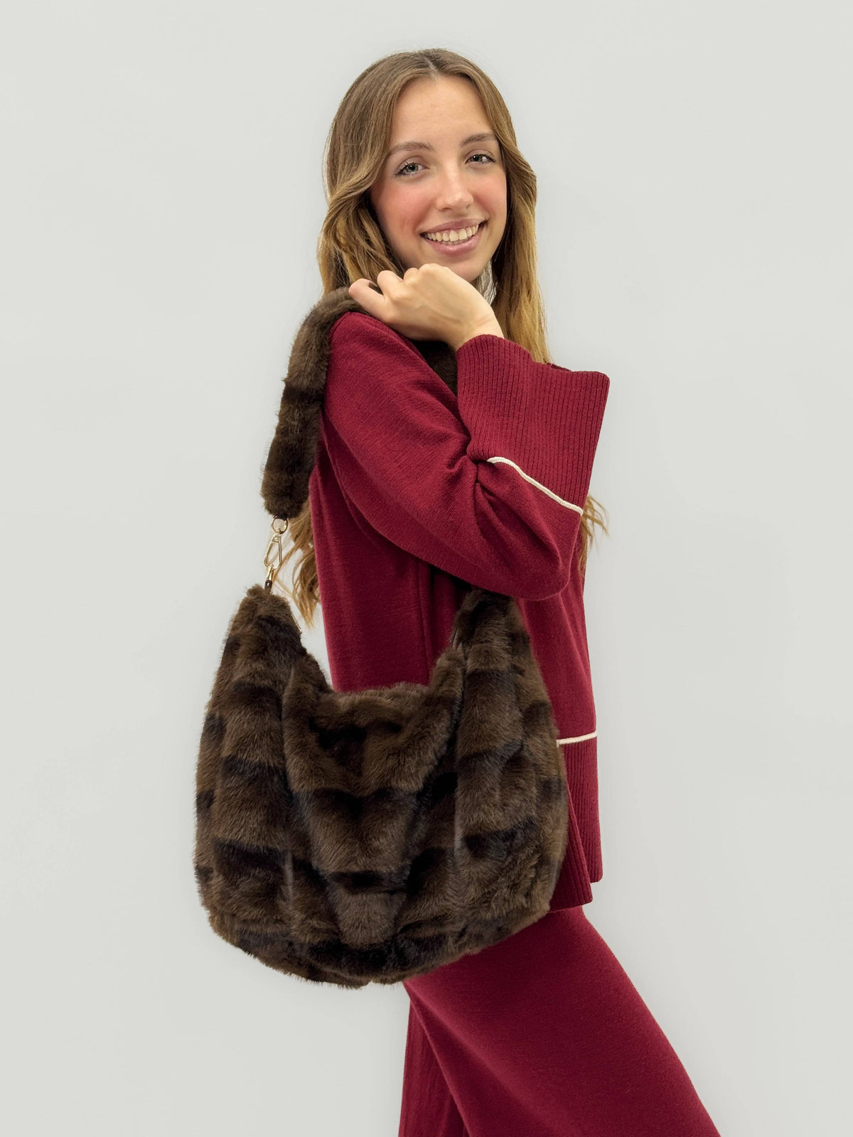 Olivia™ eco strap shoulder bag by Emma & Rose Cape Town, featuring a stylish design and sustainable materials.