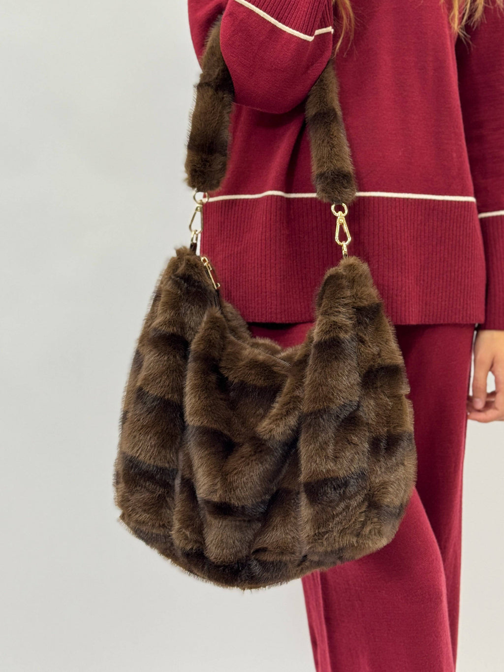 Olivia™ shoulder bag by Emma & Rose Cape Town featuring an eco-friendly strap and stylish design, shown in a close-up shot.