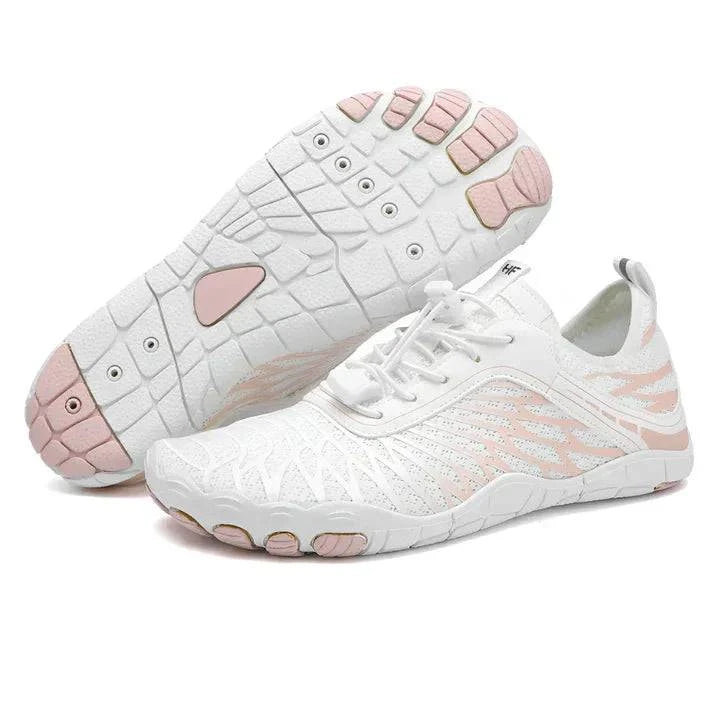 Elke™ pain-free barefoot shoes by Emma & Rose Cape Town in white with flexible design and minimalistic style, suitable for comfortable walking