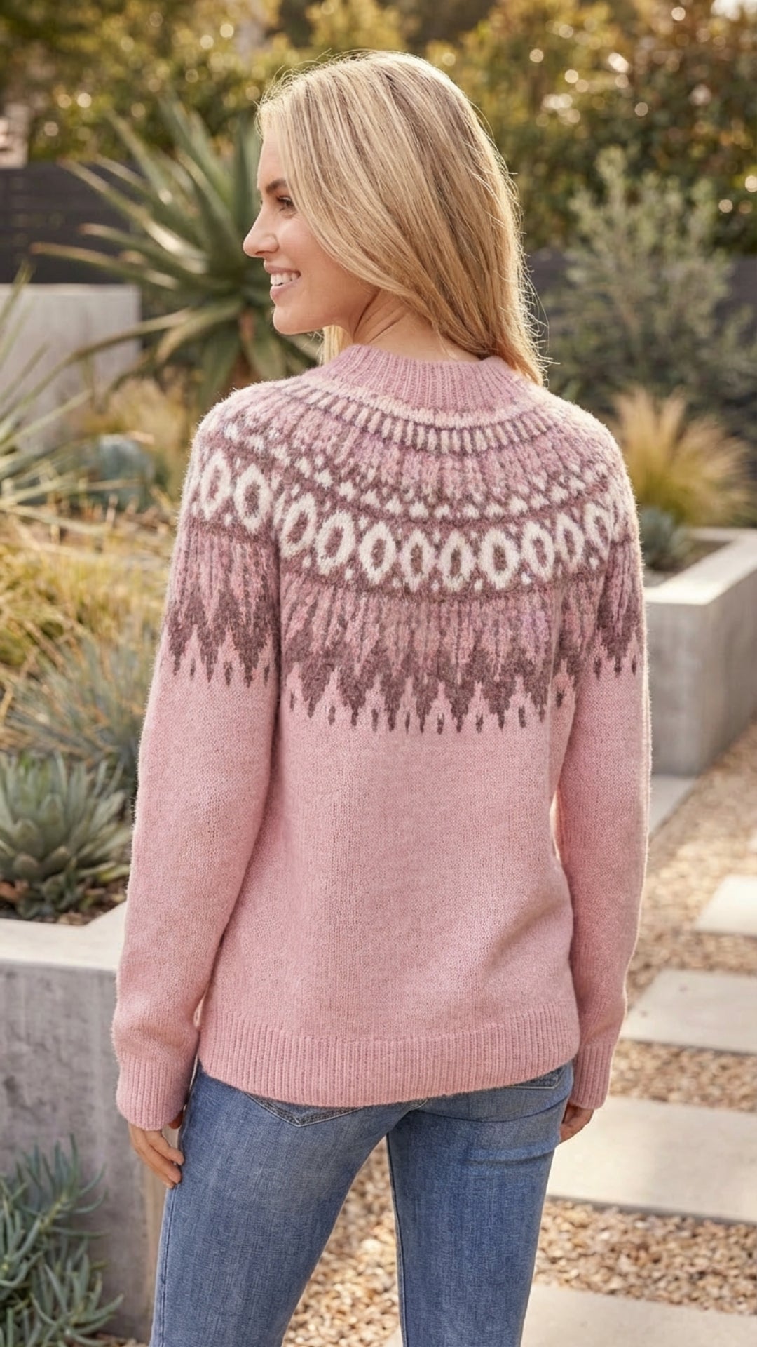 Women’s Fair Isle Patterned Sweater Pullover