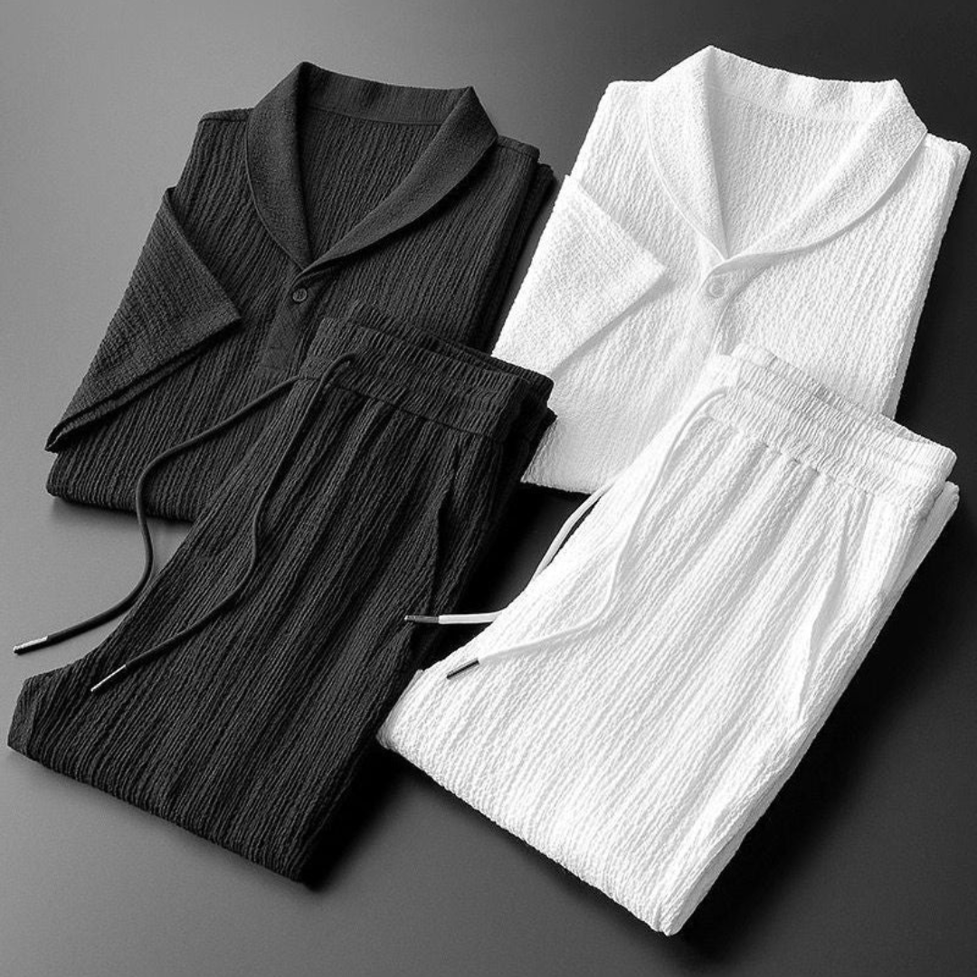 Emma & Rose Manhattan Ty™ polo trouser set for boys, featuring a stylish polo shirt and matching trousers in a casual, comfortable design.