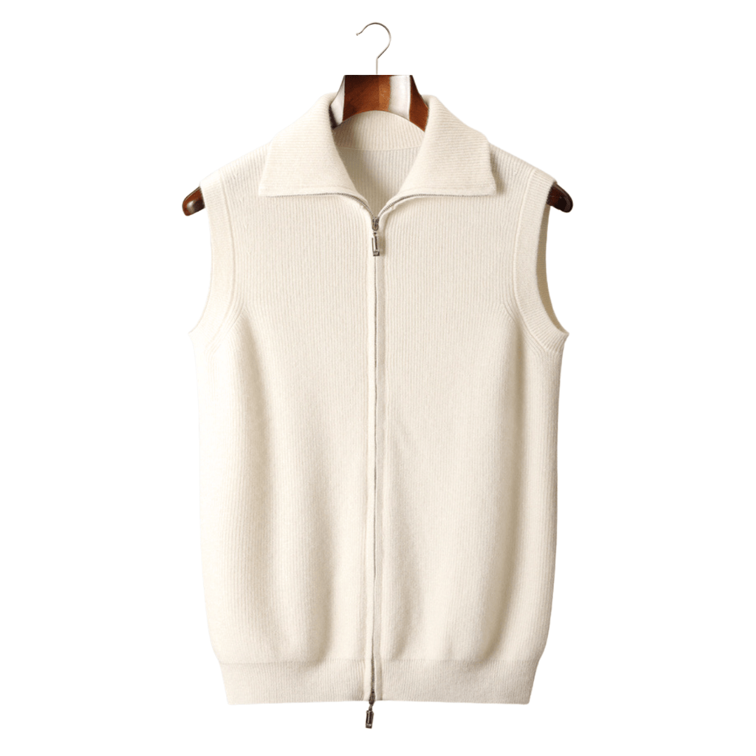 Emma & Rose cashmere bodywarmer vest — premium knitwear