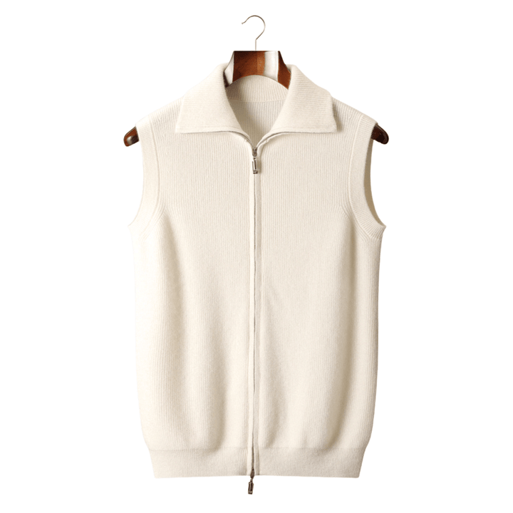 Emma & Rose cashmere bodywarmer vest — premium knitwear