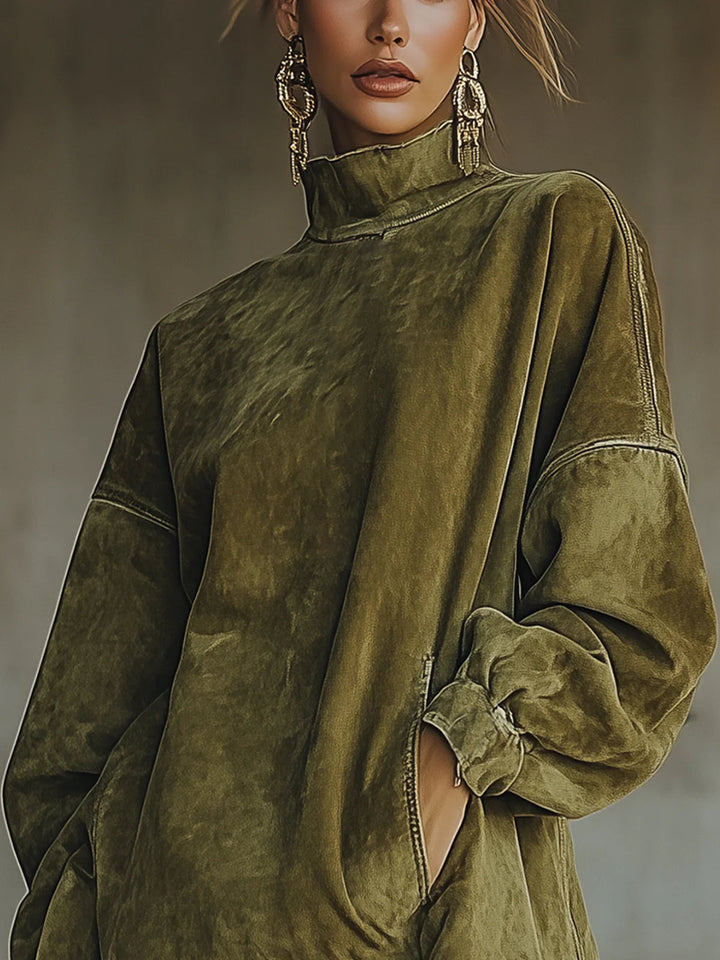 Narelsa | Oversized Dress with Fringe