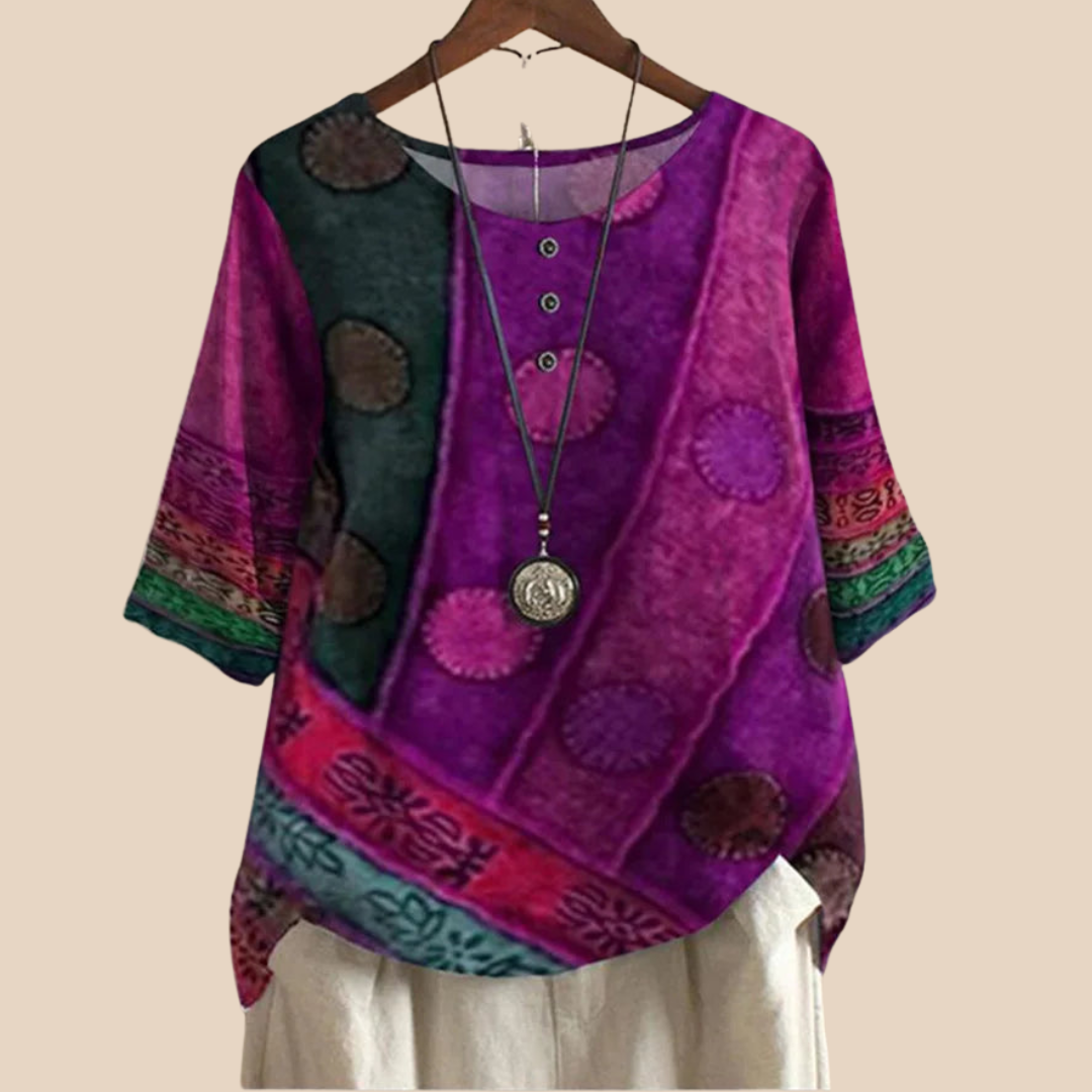 Valarie – Colorful Bohemian Top