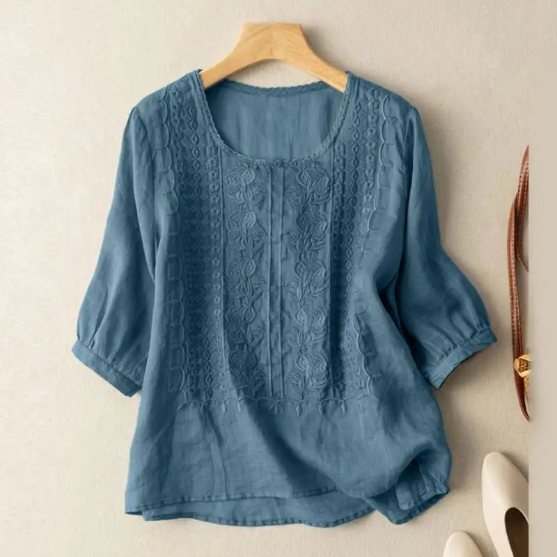Women's Blouse | Embroidered Front Detail