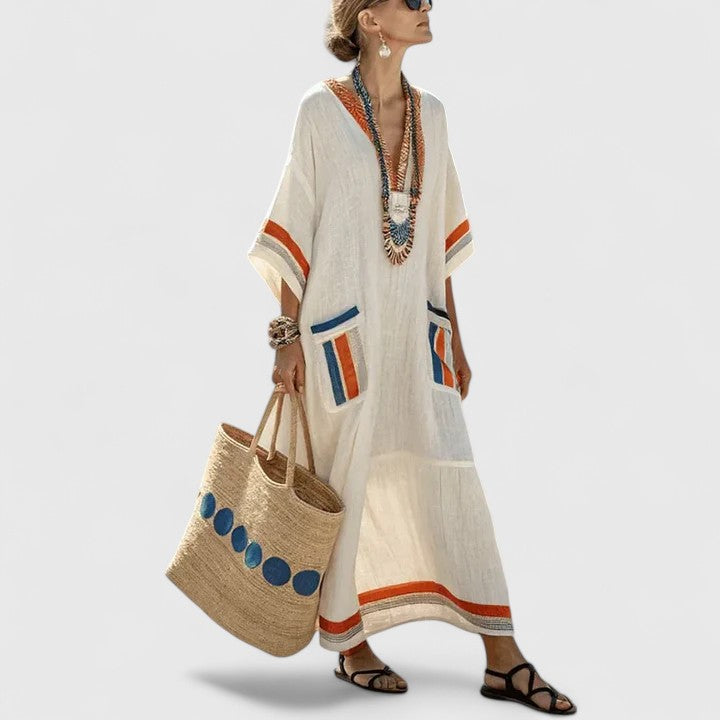 Savannah | Women's Loose Fit Pocket Maxi Dress