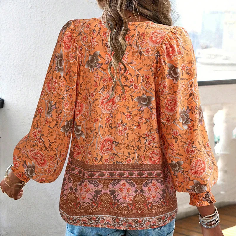 ANIKA I FLOWERED BLOUSE