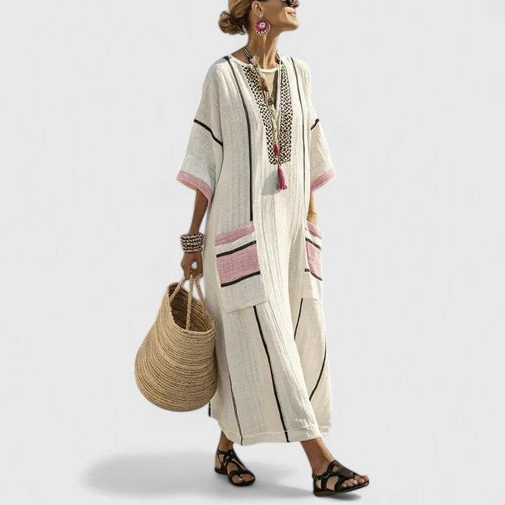 Savannah | Women's Loose Fit Pocket Maxi Dress