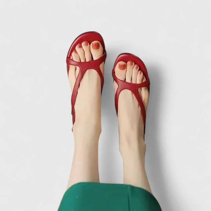 Viviana | Orthopaedic sandals with T-strap and open design